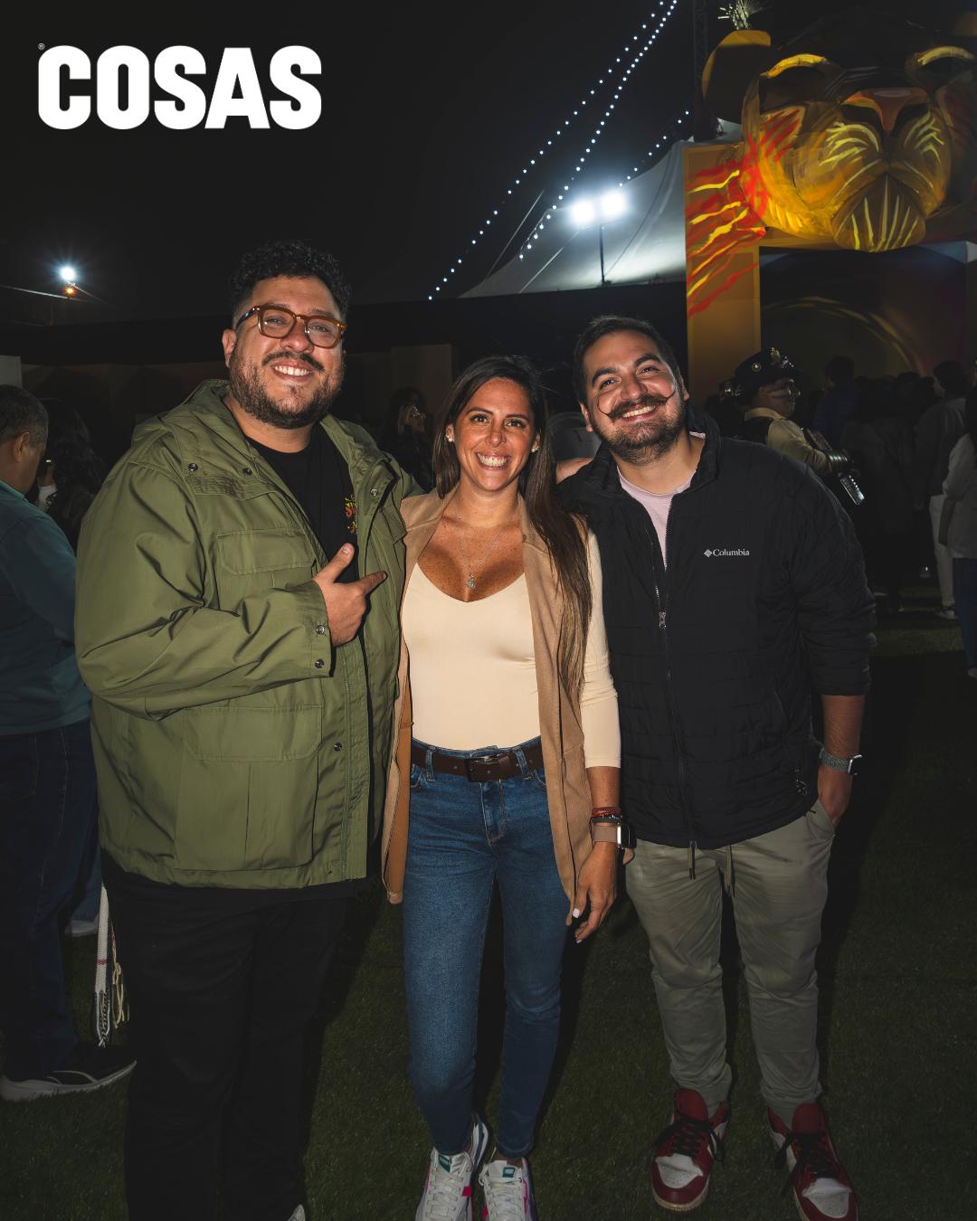 Gabriel Mena, Giulianna Mongrut y Jorge Aguayo