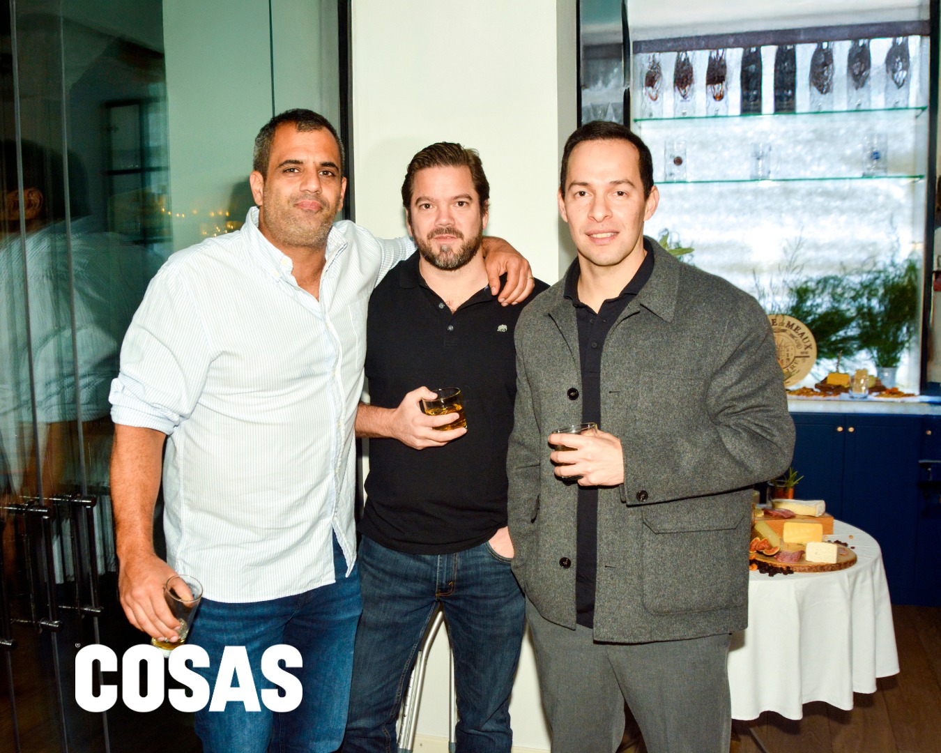 Andrés Saba, Christian Rettray y Carlos Choy