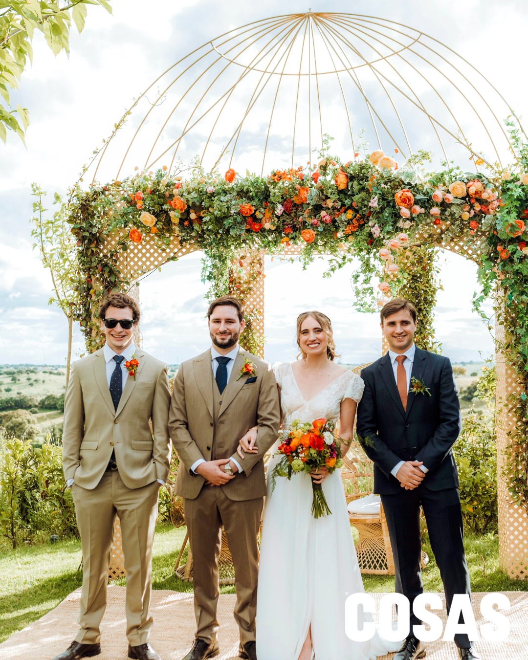 Iago y Rodrigo Villasana, Nicole y Mauricio Gutiérrez
