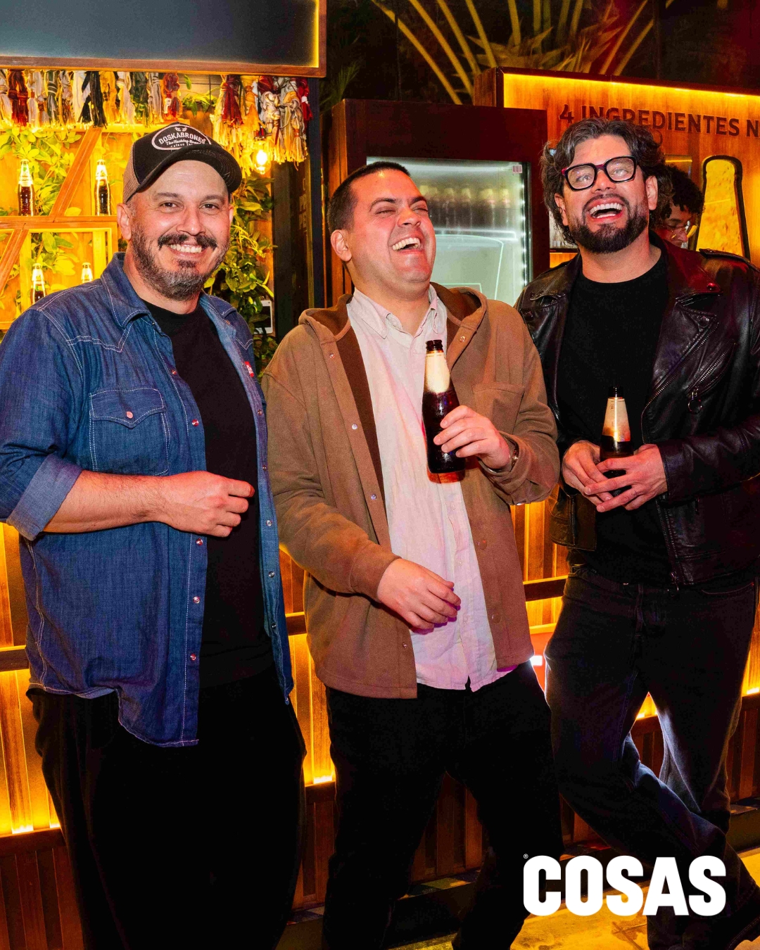 Ernesto Noriega, Sebastián Vega y Ricardo Goachet.