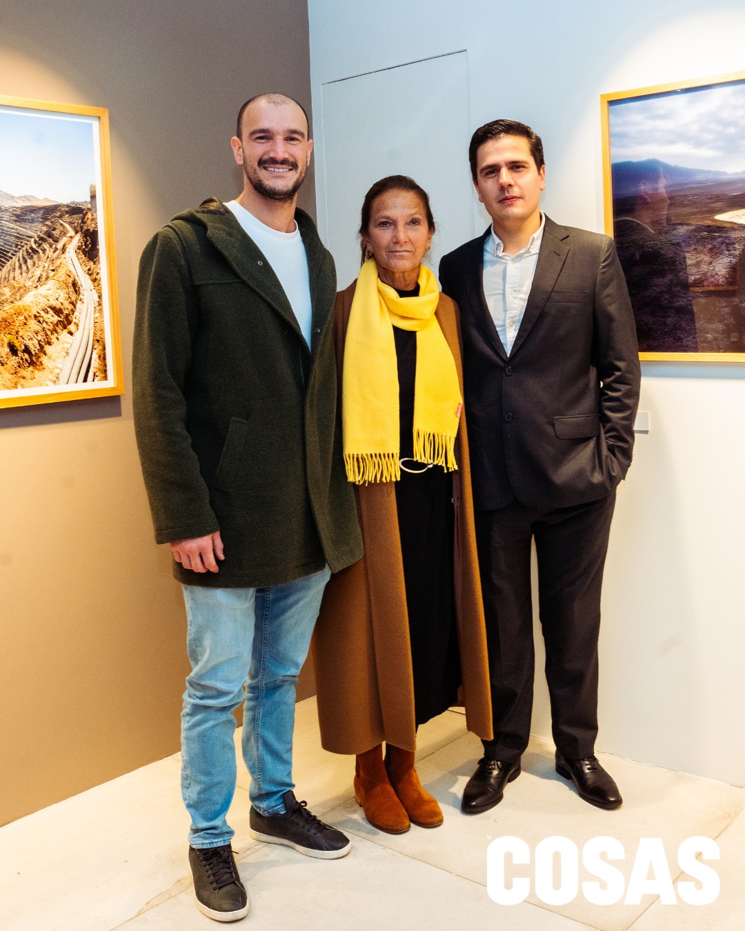 Sebastián, Pauline y Daniel Barberi