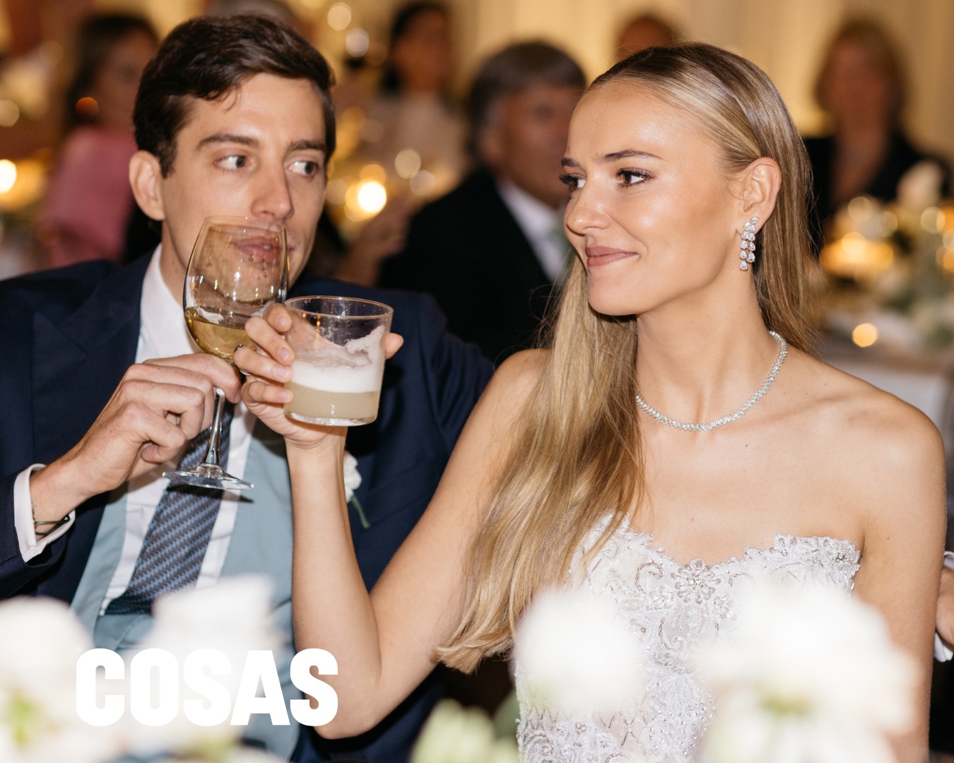 Gregorio Gilardini e Isabel y Philip Byrne