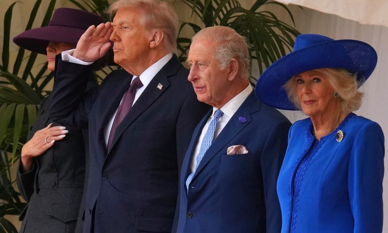 Visita de de Donald Trump a Reino Unido Familia Real 4