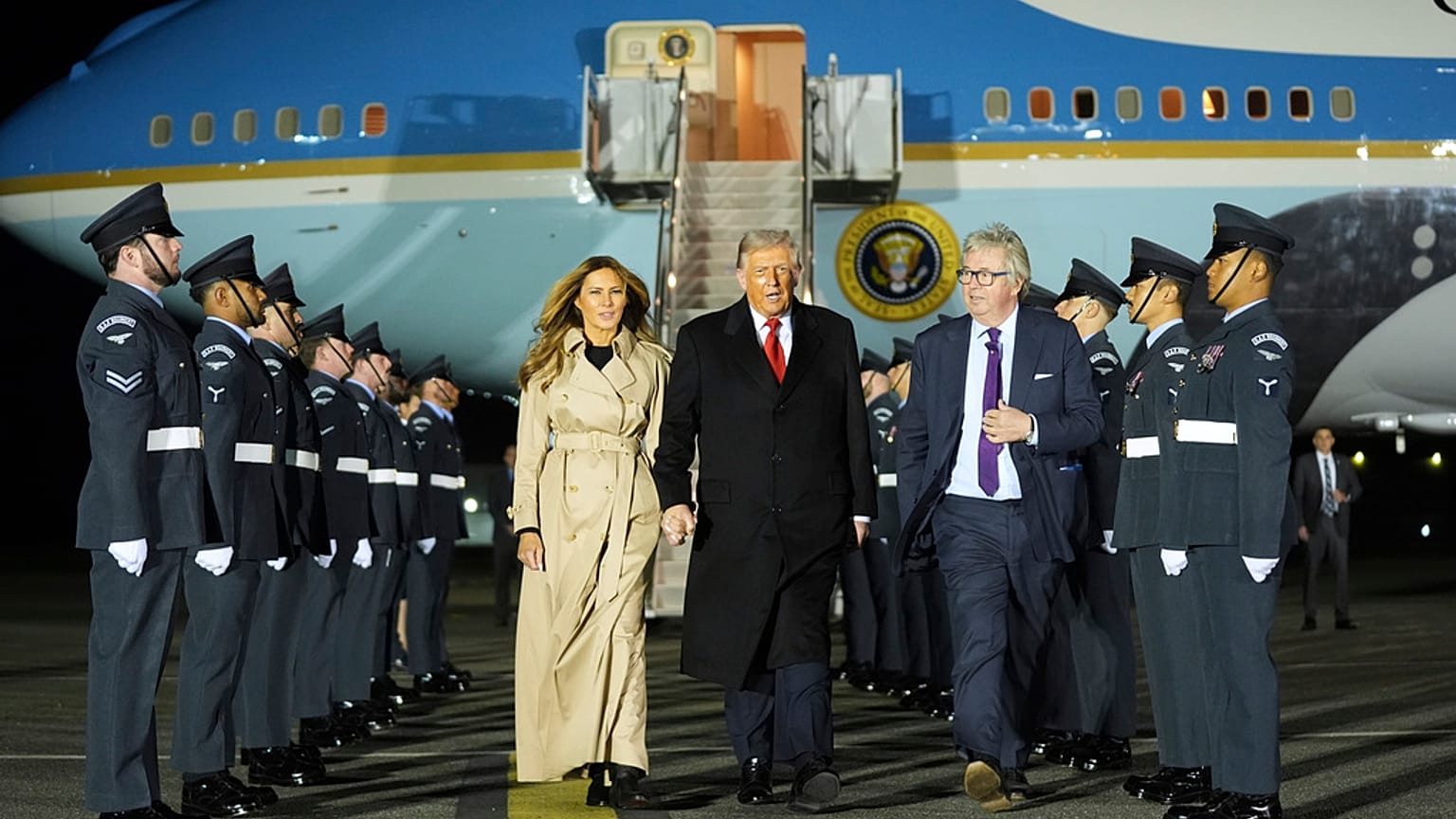 Visita de de Donald Trump a Reino Unido Familia Real 1