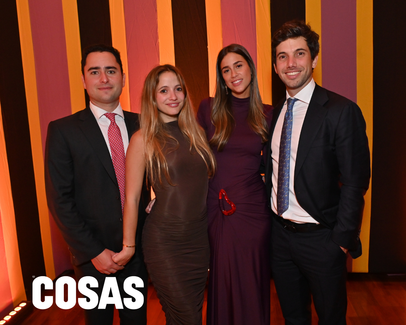 Emilia Jiménez, Caridad Wille de la Puente, Rafaella Poppe y Alejandro Wille de la Puente