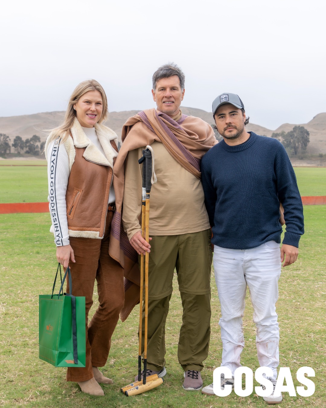 Maricel Ballester, Adrián Poblete y Cristian Palomeque